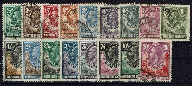 Image of Northern Rhodesia/Zambia SG 1/17 FU British Commonwealth Stamp